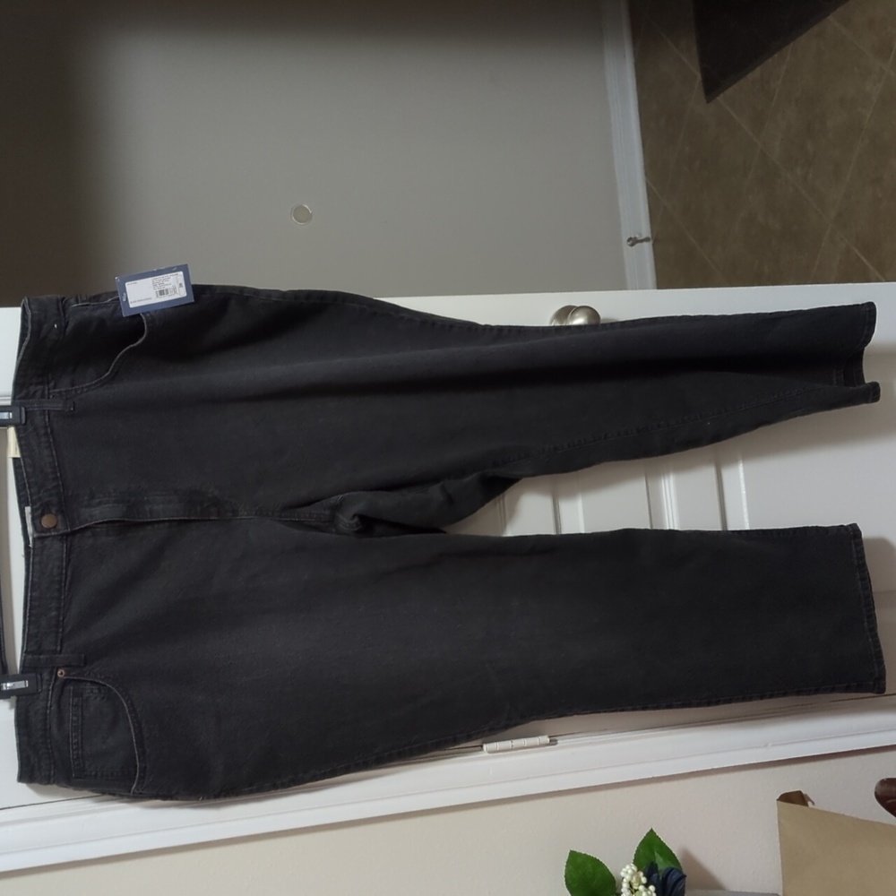 Black 90s Straight Jeans Slim Hip And Thigh